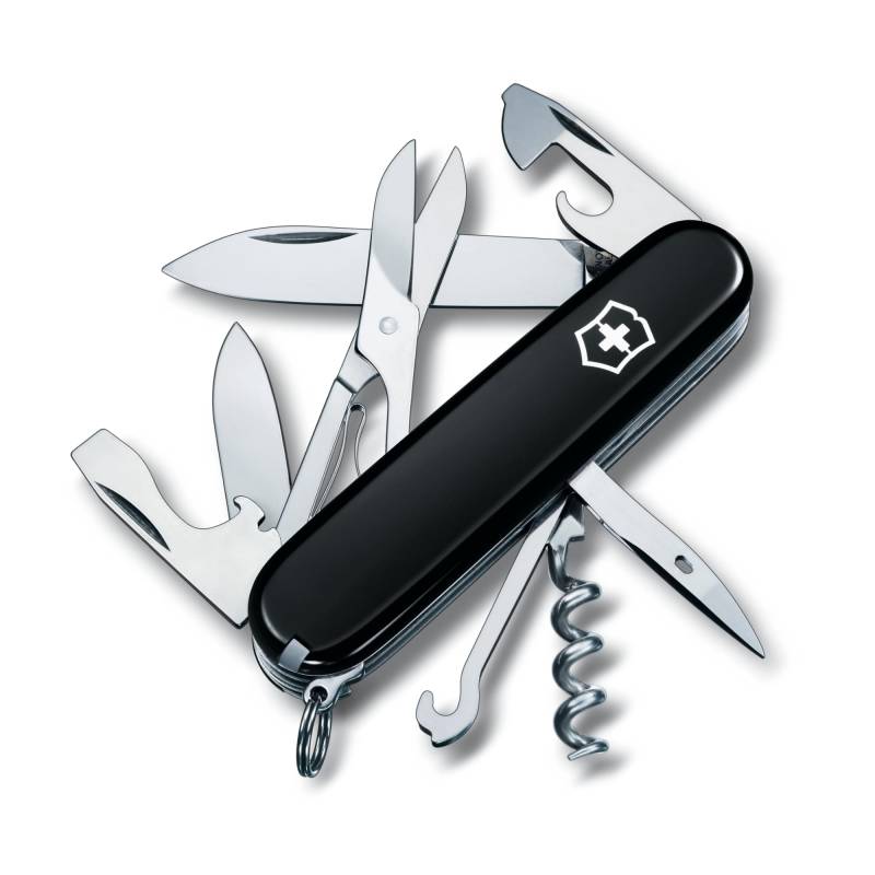VICTORINOX Climber Black Schweizer Taschenmesser Multifunktionsmesser Trekking Wandern Bergsteigen Ausrüstung Schere mit Swiss Made Jutoku Messer mit schwarz von Joom DACH
