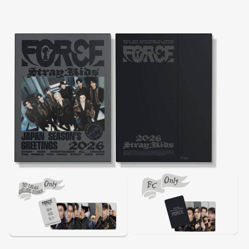 [VORBESTELLUNG] Stray Kids – JAPAN SEASON’S GREETINGS 2026 „FORCE“ JYP+FC SEASON GREETING von Joom DACH