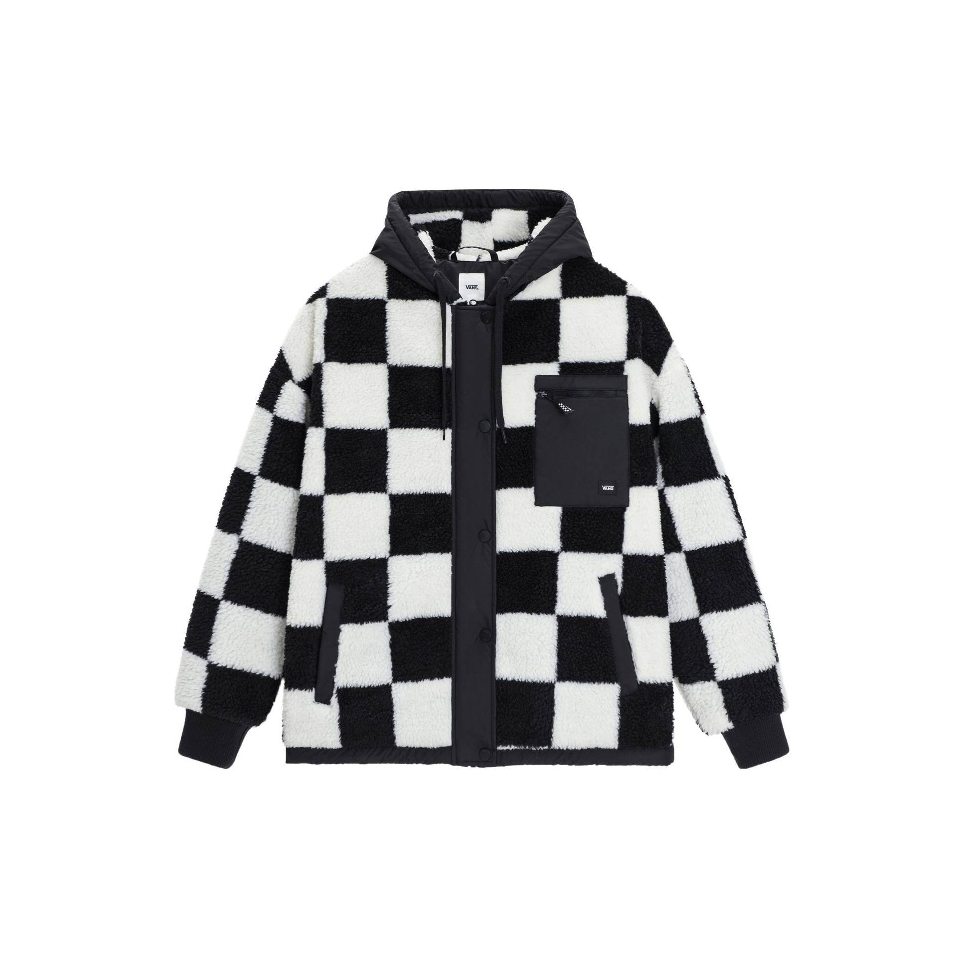 Vans Schwarz Weiß Schachbrett Patchwork Lammwolle Kapuzen Daunenjacke Damen Oberbekleidung VN0A7YJ5Y7C S Vans Schwarz Weiß Schachbrett Patchwork Lammwolle Kapuzen Daunenjacke Damen Oberbekleidung VN0A7YJ5Y7C S von Joom DACH