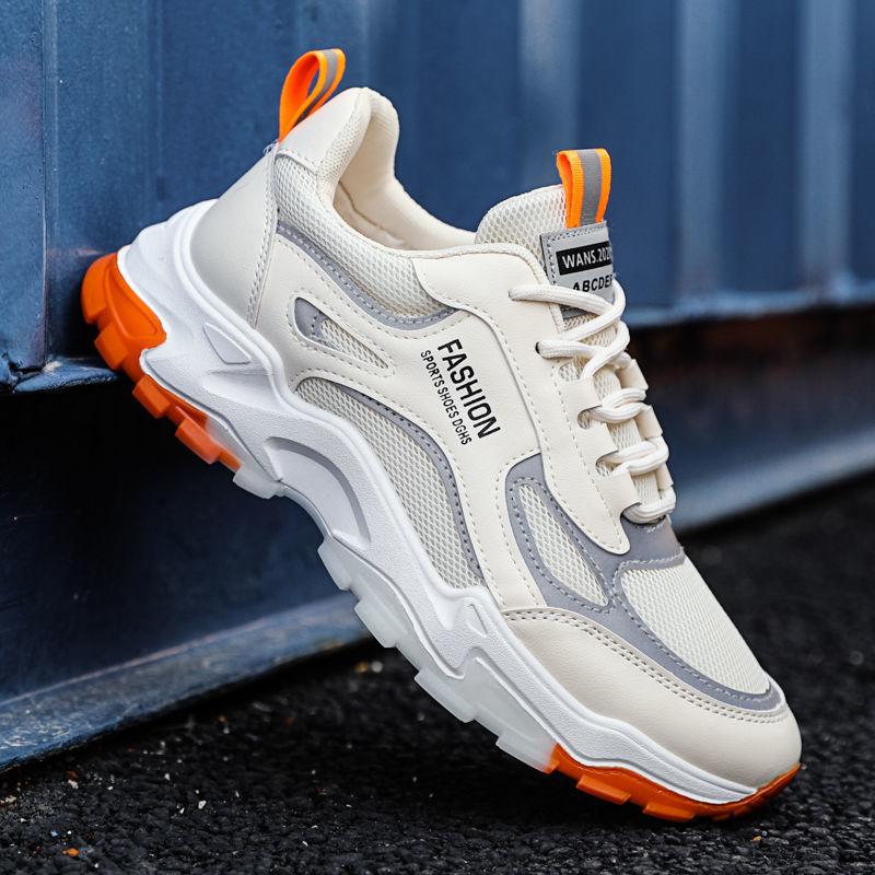 Vaters Schuhe Herren Rutschfest Deodorant Atmungsaktiv Sportschuhe Herren Laufschuhe Frühling Vielseitig Studentenschuhe 40 beige von Joom DACH