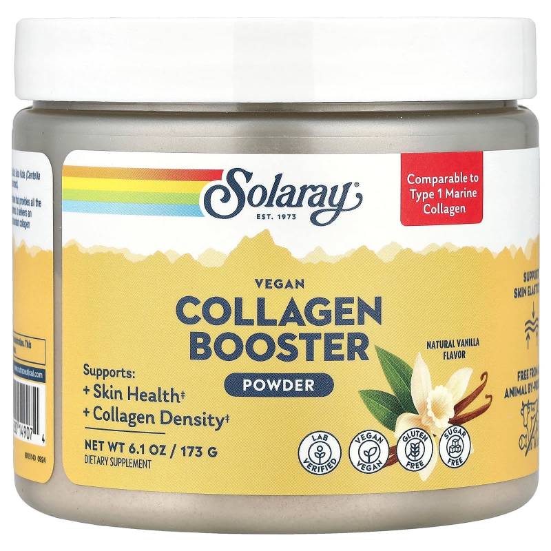 Veganes Kollagen-Booster-Pulver, Natürliche Vanille, 173G(6.1Oz) von Joom DACH
