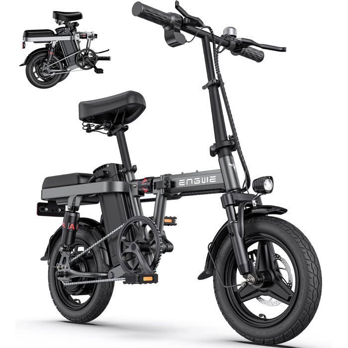 Vélo électrique pliable - ENGWE - T14 - 250W - Batterie 48V 10Ah - Autonomie 42km grau von Joom DACH