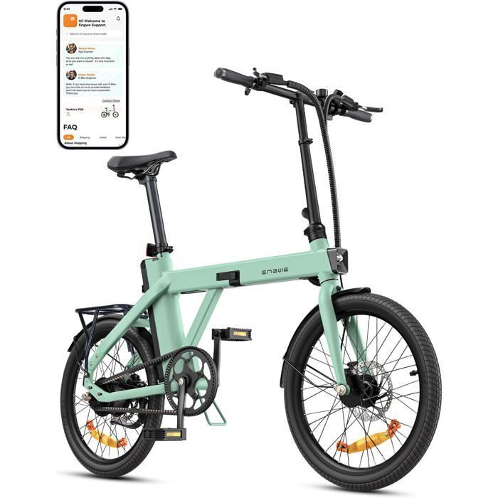 Vélo électrique pliant - ENGWE - P20 - Moteur 250W - Batterie 36V 9,6Ah - Autonomie 80KM grün von Joom DACH