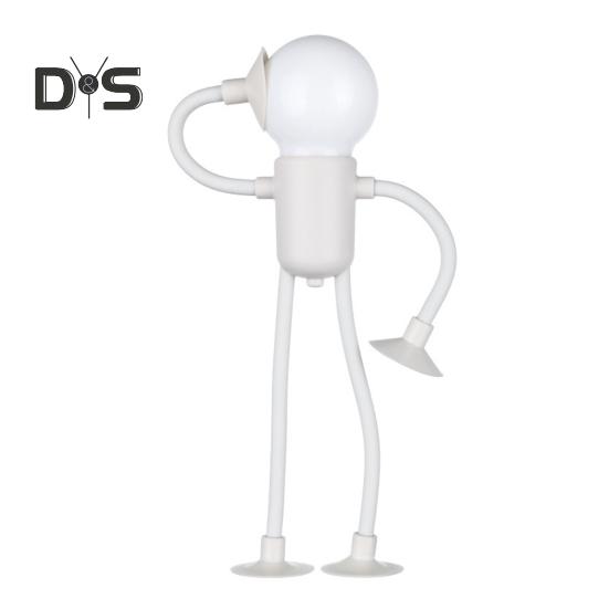 Veränderbare Form Lustiges Nachtlicht LED Nachttischlampe Sanftes Leuchten Flimmern Kostenlose DIY Form Nachtlicht Weihnachtsdekoration beige von Joom DACH