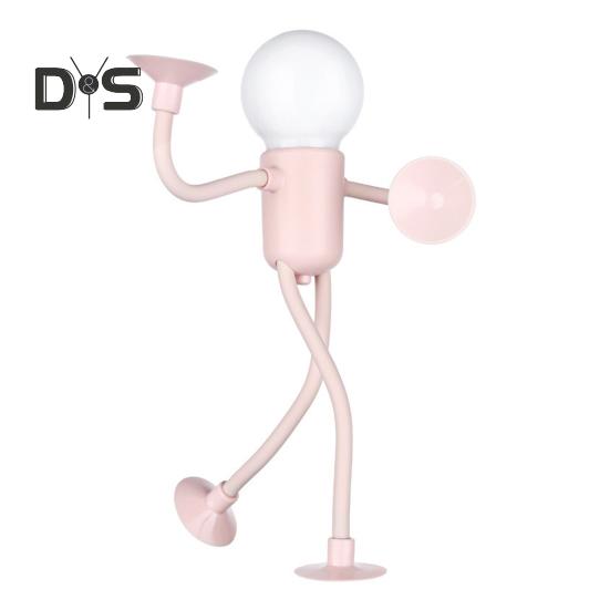 Veränderbare Form Lustiges Nachtlicht LED Nachttischlampe Sanftes Leuchten Flimmern Kostenlose DIY Form Nachtlicht Weihnachtsdekoration rosa von Joom DACH