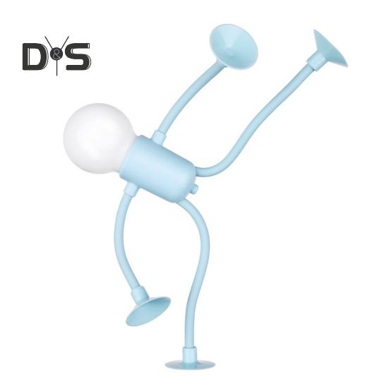 Veränderbare Form Lustiges Nachtlicht LED Nachttischlampe Sanftes Leuchten Flimmern Kostenlose DIY Form Nachtlicht Weihnachtsdekoration blau von Joom DACH