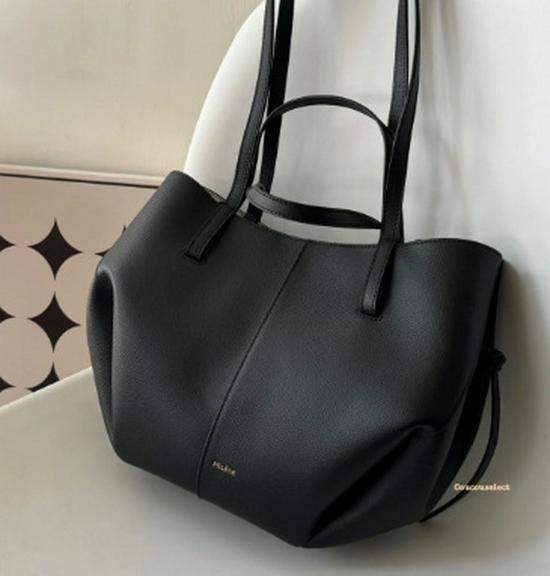 Verbesserte französische Nischentasche aus echtem Leder: Cyme Handtasche aus Rindsleder mit großem Fassungsvermögen von Joom DACH