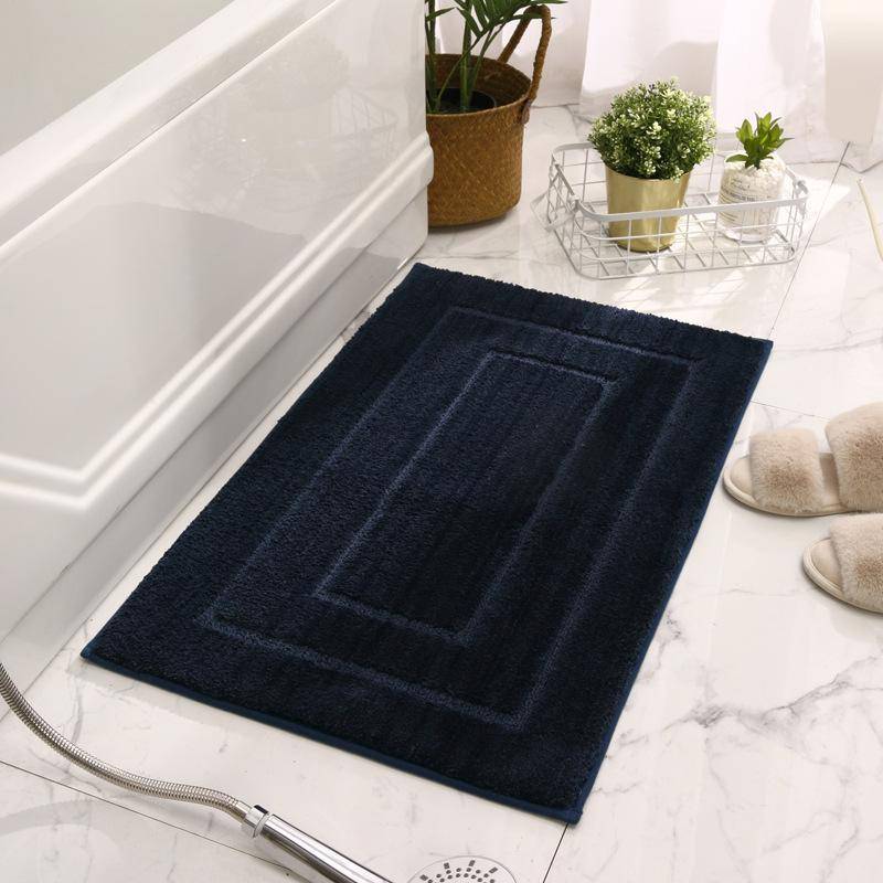 Verdicken Sie Badezimmer-saugfähige Fußmatten-Toiletten-Türmatten-Toiletten-Antirutschmatten-Haushalts-Teppiche 60x90cm navy blau von Joom DACH