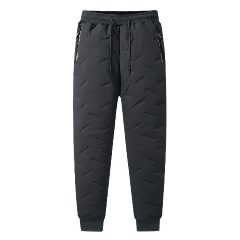 Verdicken Sie Schneebekleidung, Schnürhose mit hoher Taille, Haremshose mit Plüsch-Samtfutter, knöchellange Pantalones, lässige Jogginghose, Winterhose für Frauen 7XL von Joom DACH