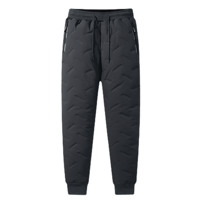 Verdicken Sie Schneebekleidung, Schnürhose mit hoher Taille, Haremshose mit Plüsch-Samtfutter, knöchellange Pantalones, lässige Jogginghose, Winterhose für Frauen 7XL von Joom DACH