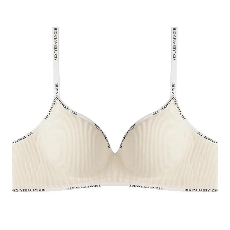 Verdickende Unterwäsche Damen Gesammelte Kleine Brüste Weicher Halt Zum Sammeln von Seitenbrüsten Anti-Erschlaffungs-BHs XL beige von Joom DACH