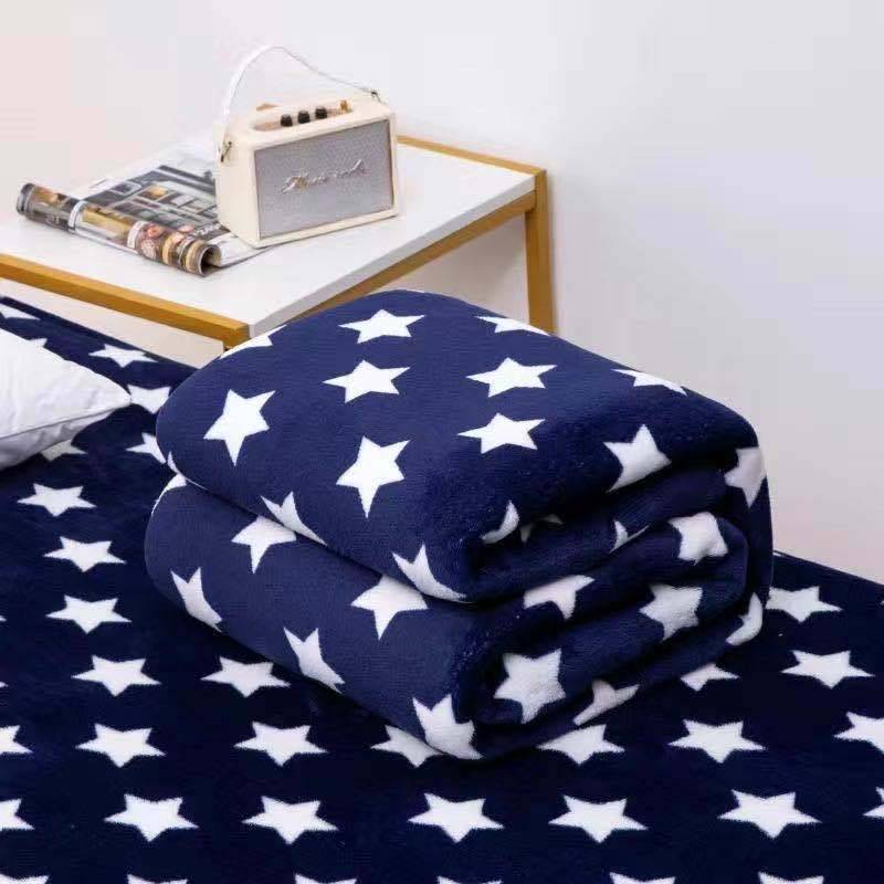 Verdickte, warme Flanell-Einzel- und Doppeldecken in mehreren Größen, Klimaanlagen-Bettlaken, weiche Decken 200*230cm von Joom DACH