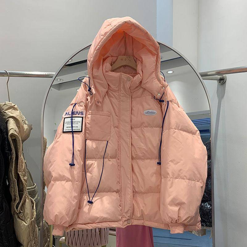 Verdickte Übergröße Lockere Daunenjacke Damen Kapuze Kurz Dickes Mädchen Neue Winterbekleidung M von Joom DACH
