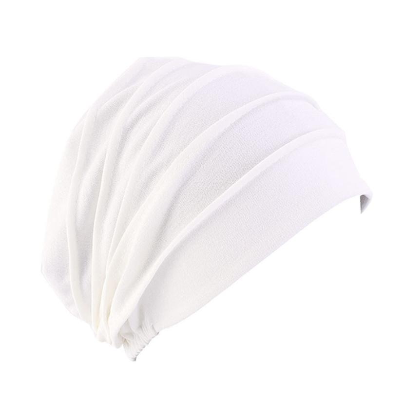 Verdickte muslimische Kappen Hijab Turban Hut Damen für Frauen Turban Kopfbedeckung Krebs Chemo Cap One Size weiß von Joom DACH