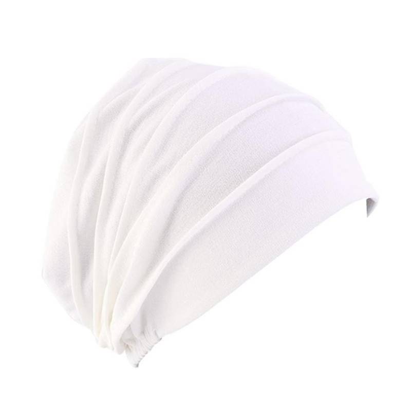 Verdickte muslimische Kappen Hijab Turban Hut Damen für Frauen Turban Kopfbedeckung Krebs Chemo Cap One Size weiß von Joom DACH