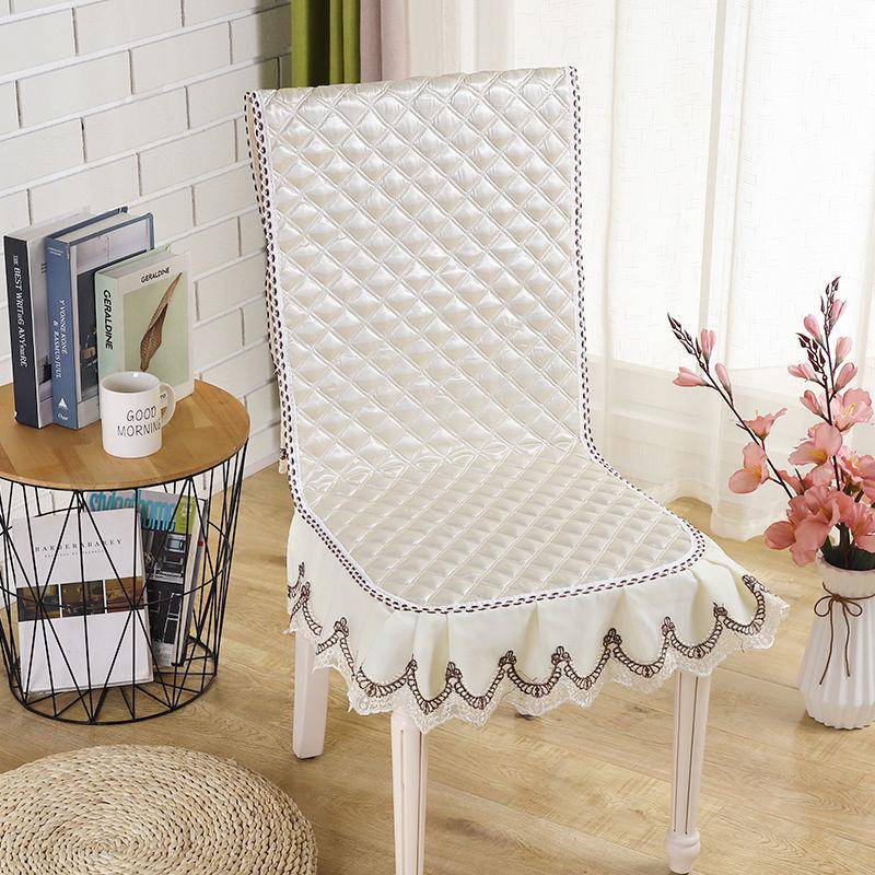 Verdickter Stuhlbezug Heim Sitzpaket Sitzkissen Rutschfestes Sitzkissen Integriert mit Kissen Heim Bankett Dekoration chair 1 cover 1 back von Joom DACH