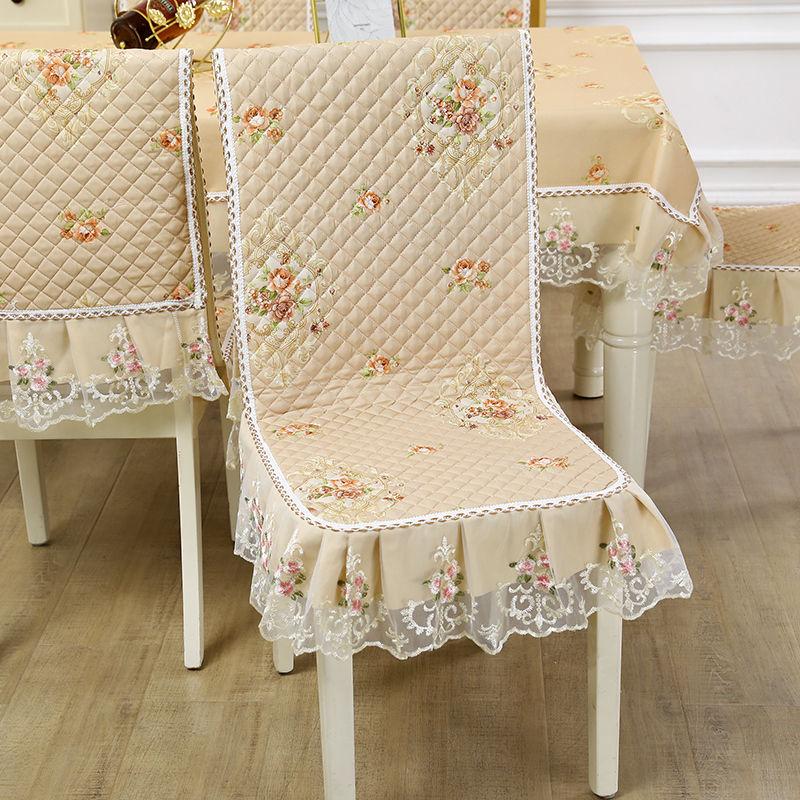 Verdickter Stuhlbezug Heim Sitzpaket Sitzkissen Rutschfestes Sitzkissen Integriert mit Kissen Heim Bankett Dekoration chair 1 cover 1 back von Joom DACH