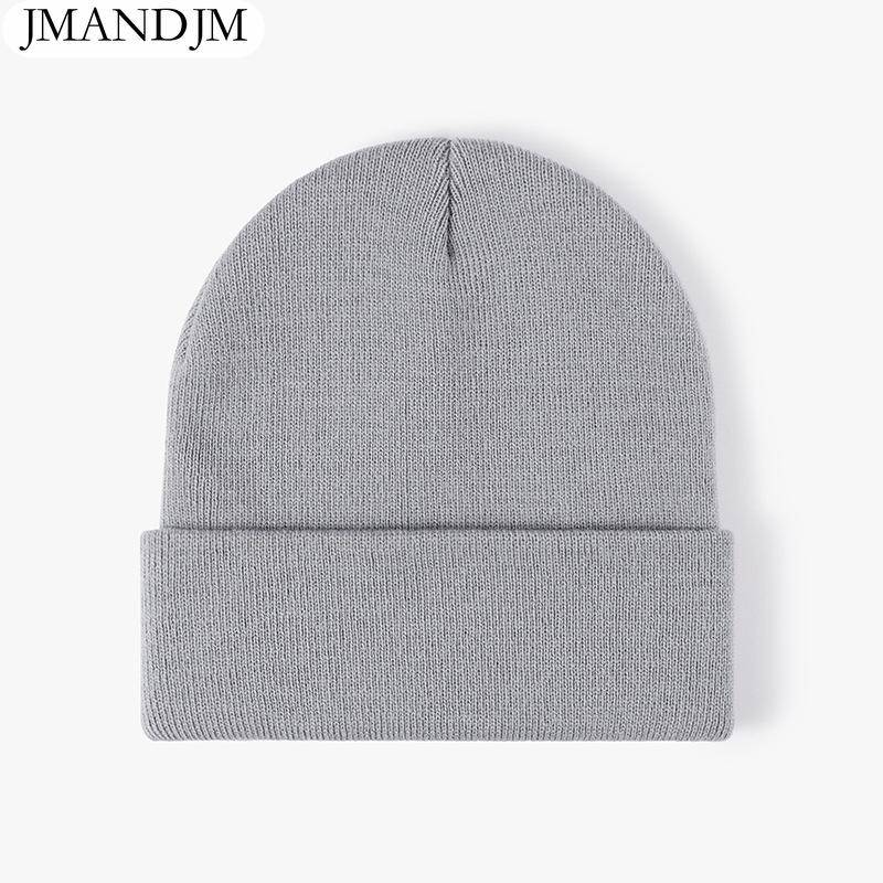Verfügbar Herbst und Winter warme verdickte Doppel Beanie Mütze einfache Herren Damen Strickmütze one size von Joom DACH