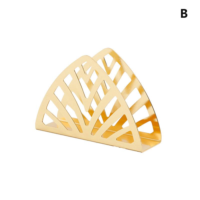 Vergoldeter quadratischer Serviettenhalter aus Edelstahl, Handtuch, kreative Serviette, Westernrestaurant, vertikales Gewebe von Joom DACH