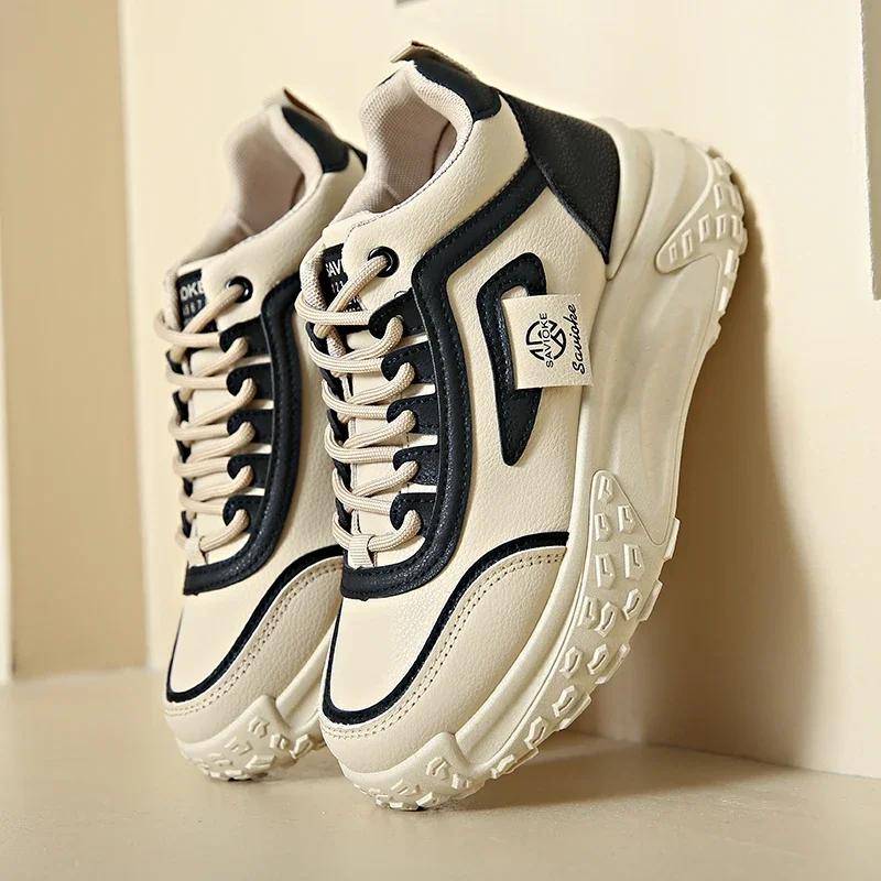 Verkauf Damenmode High-Top Schuhe Damen Sneaker Trend Weiß Flach Lässige Sportschuhe Damen Designer Laufschuhe 40 schwarz von Joom DACH