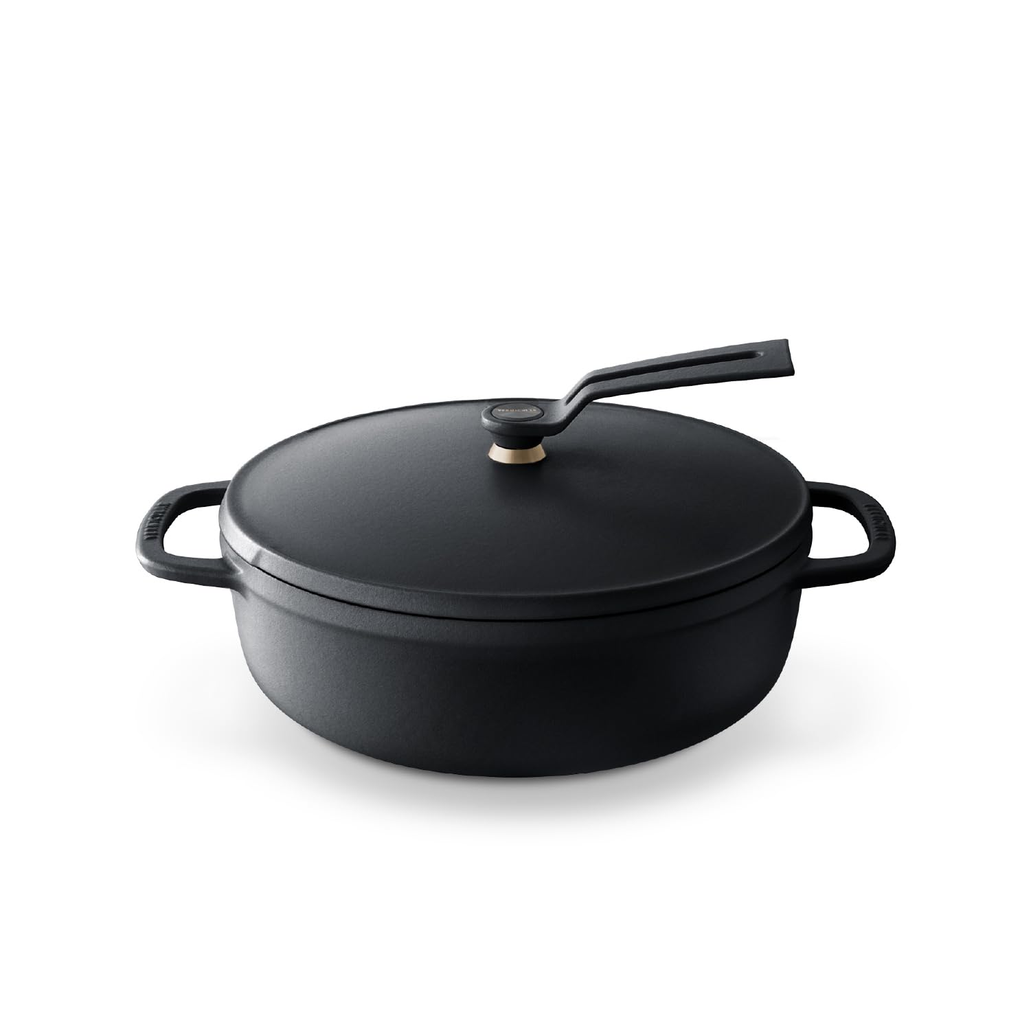 Vermicular-Guss-Emaille-Topf, 22 cm, Premium, Schwarz, limitierte Auflage, Kochen ohne Wasser, Backen ohne Wasser, spezielles Rezeptbuch inklusive, Ofentopf 2, selbststehend von Joom DACH