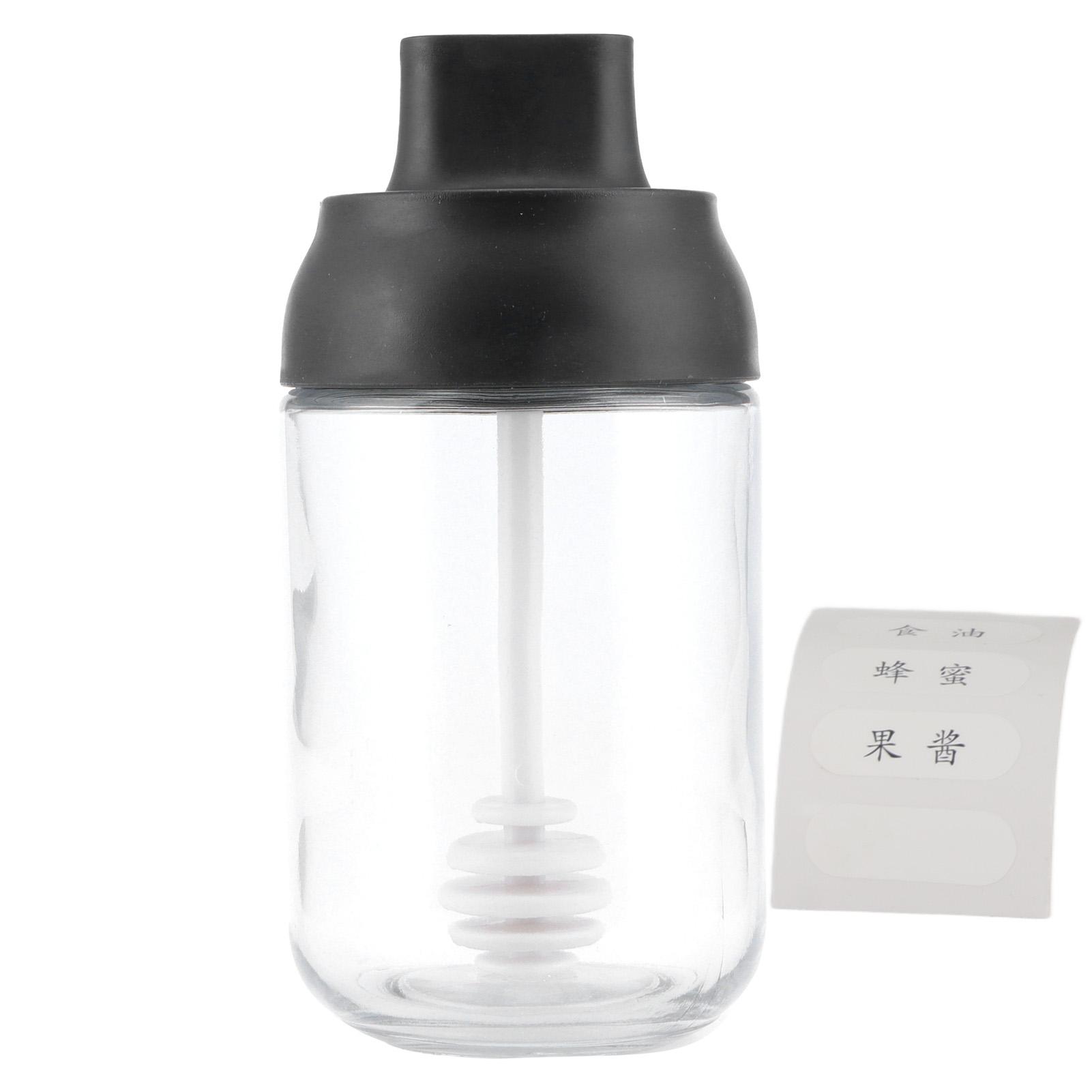 Versiegeltes Glas Vorratsglas Originalität Honigdose mit Löffel und Deckel für Heimküchengebrauch 250ml von Joom DACH