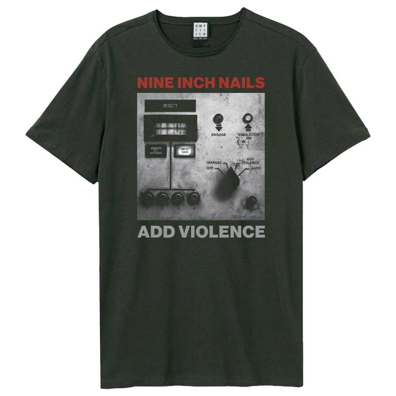 Verstärktes Unisex-Erwachsenen-Add Violence NIN-T-Shirt XS kohle von Joom DACH