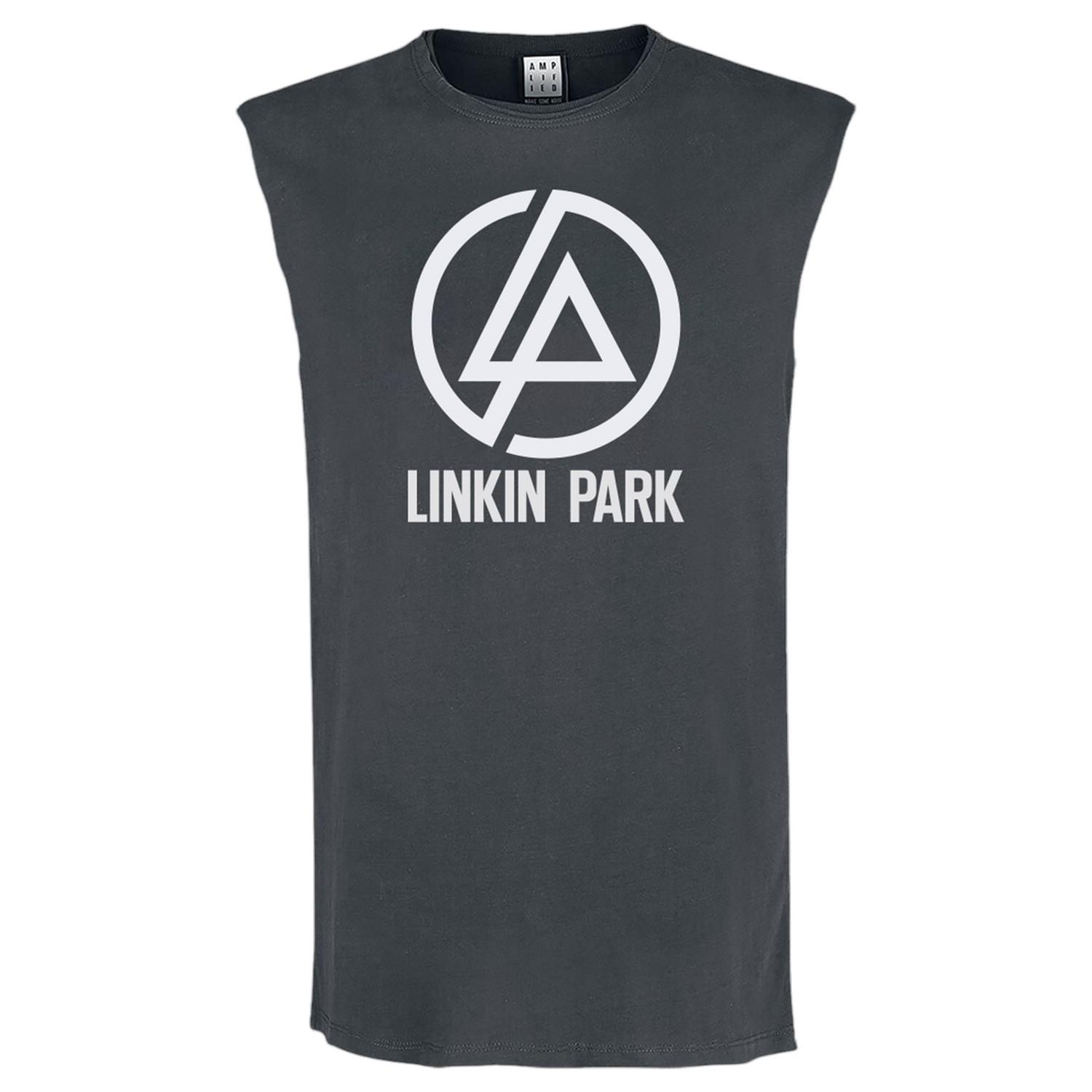Verstärktes Unisex-Erwachsenen-Tanktop ohne Ärmel mit Kreislogo von Linkin Park XS kohle Verstärktes Unisex-Erwachsenen-Tanktop ohne Ärmel mit Kreislogo von Linkin Park XS kohle von Joom DACH