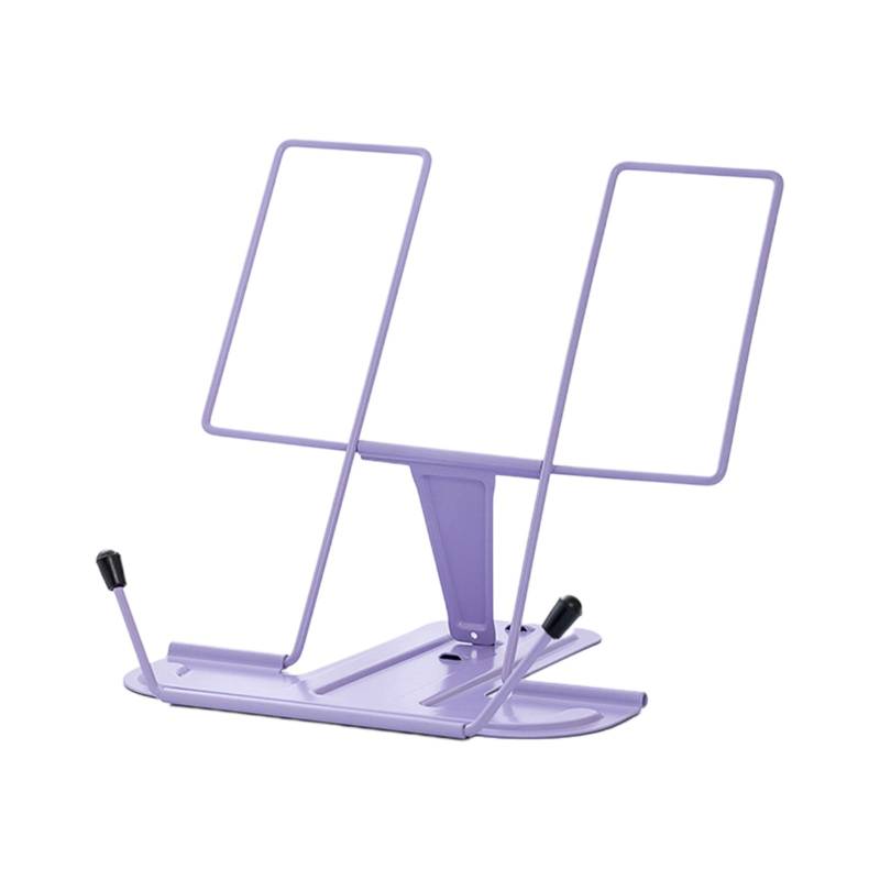 Verstellbarer Schreibtisch-Buchständer, Kochbuchhalter, tragbare Buchstütze, rutschfeste Seitenklammern für dicke Bücher, Kochbücher, Lehrbücher, Rezepte 5 von Joom DACH