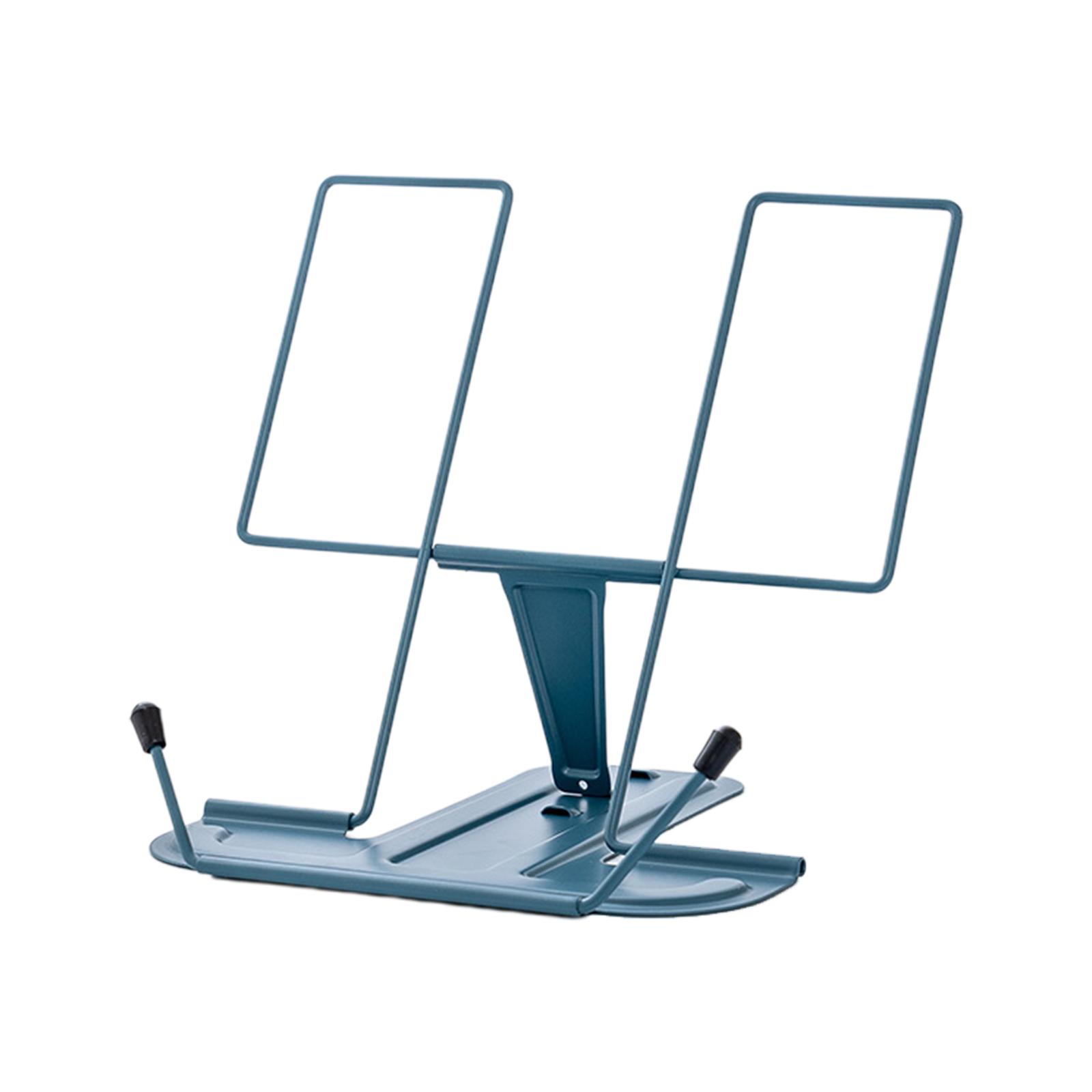 Verstellbarer Schreibtisch-Buchständer, Kochbuchhalter, tragbare Buchstütze, rutschfeste Seitenklammern für dicke Bücher, Kochbücher, Lehrbücher, Rezepte 7 von Joom DACH