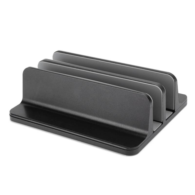 Verstellbarer Vertikaler Laptopständer Bücherregal 2 Schlitze Halterung Schreibtischhalter für Notebook Buch von Joom DACH