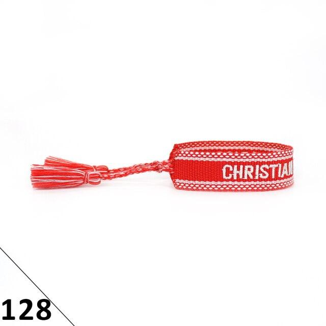 Verstellbares geflochtenes Freundschaftsseil-Armband für Damen, Vintage-geflochtenes Armband, besticktes Quasten-Armband, Schmuck von Joom DACH