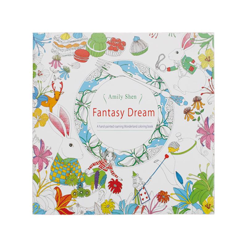 Verzauberter Wald, geheimer Garten, Malbuch für Kinder und Erwachsene, lindert Stress, tötet die Zeit, malt, zeichnet, Kunstwerkzeug Fantasy dream von Joom DACH