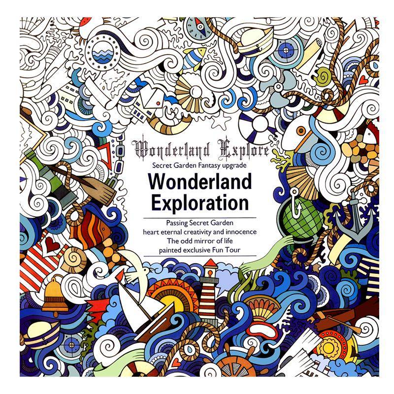 Verzauberter Wald, geheimer Garten, Malbuch für Kinder und Erwachsene, lindert Stress, tötet die Zeit, malt, zeichnet, Kunstwerkzeug explore wonderland von Joom DACH
