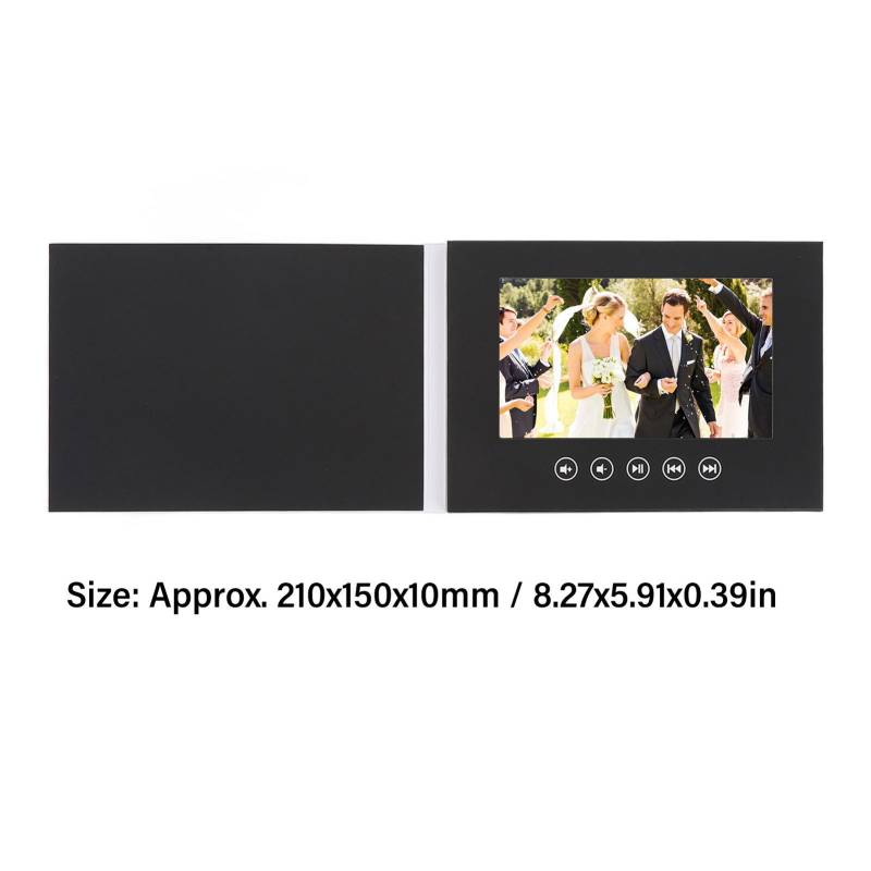Video Grußkarte Elektronische Videobroschüre LCD-Bildschirm Digitale Broschüre mit 1 Packung Aufklebern 5 Inch von Joom DACH