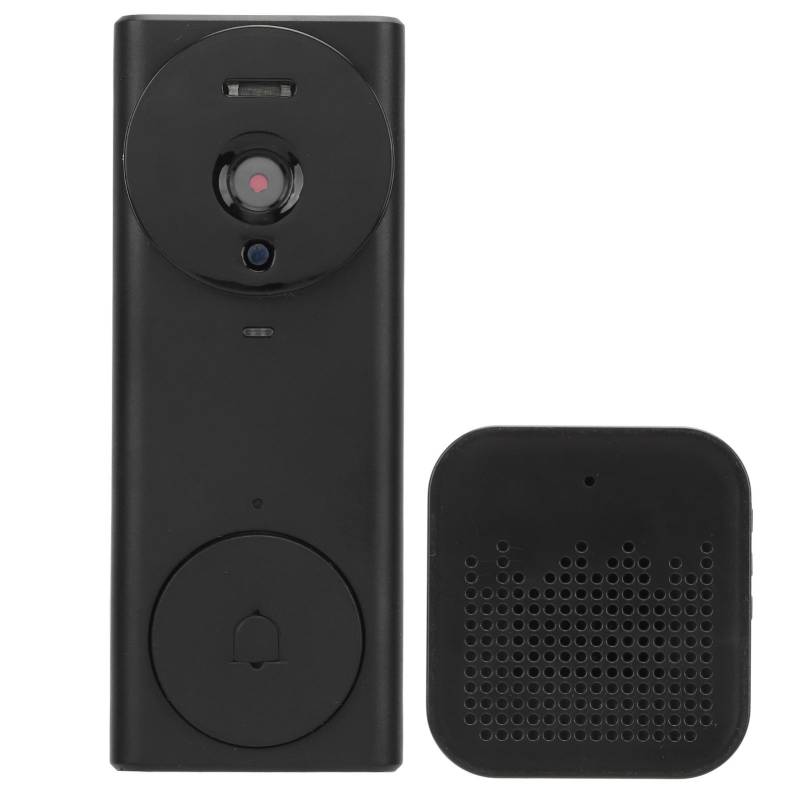 Video Türklingel 1080P 2,4 GHz WLAN Nachtlicht Zwei-Wege-Gespräch Klangänderungsfunktion 130 Grad von Joom DACH