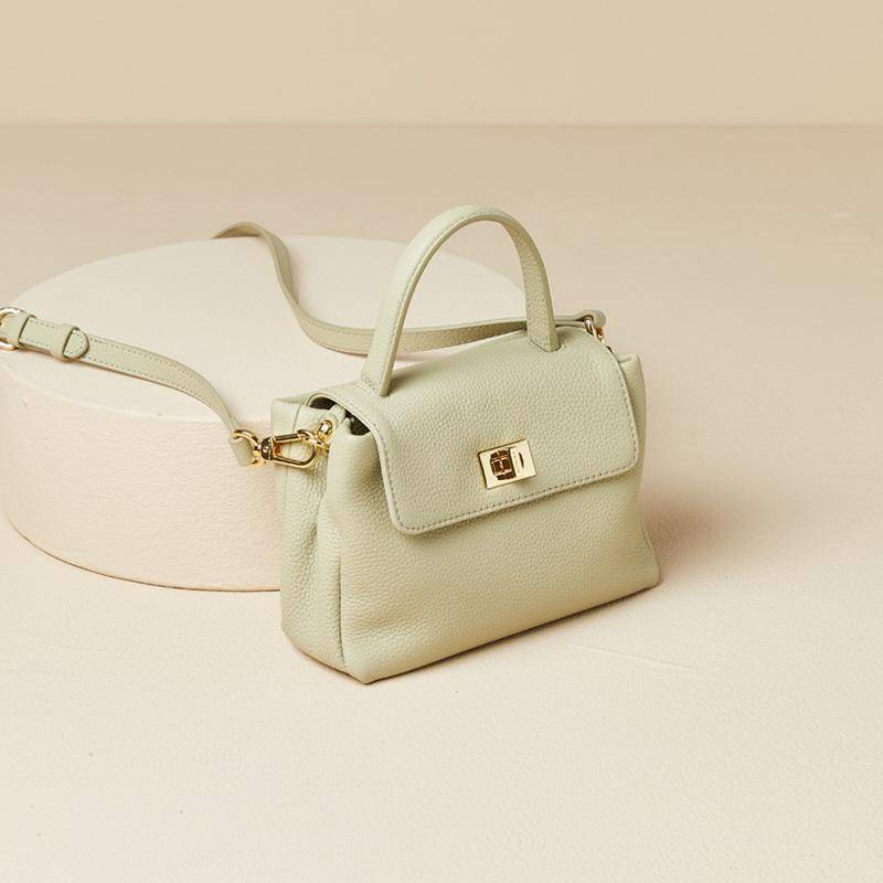 Vielseitige Retro Umhänge-Handytasche, Ein-Schulter-Ledertasche für Damen, Handgehaltene Mini-Tasche aus Oberled von Joom DACH