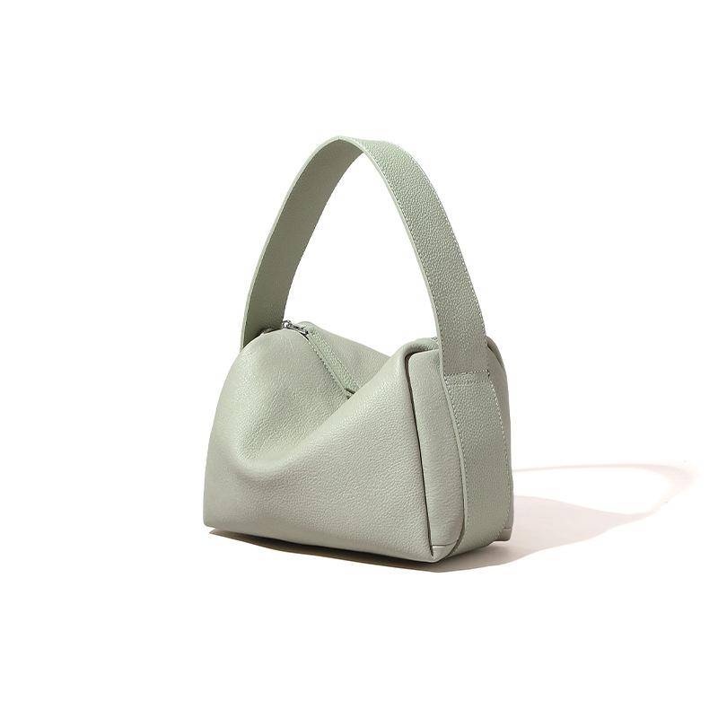 Vielseitige Umhängetasche aus Leder für den täglichen Weg zur Arbeit, einfache Unterarmtasche, hochwertige Handtasche für Damen weiß von Joom DACH