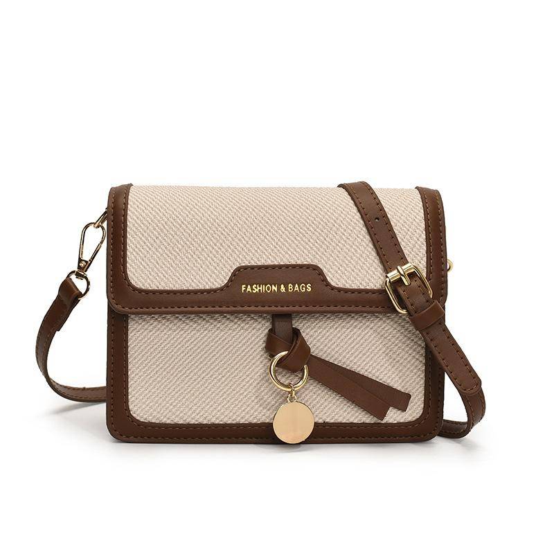 Vielseitige kleine quadratische Tasche Damen Neue Mode Umhängetasche Kontrastfarbe Vielseitige Messenger Bag von Joom DACH