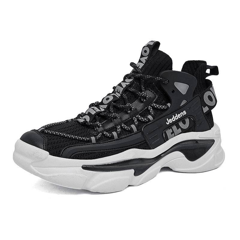 Vielseitige klobige Sneakers für Herren, hochwertige Freizeit-Sportschuhe, atmungsaktive Fitness-Joggingschuhe, dicke Sohlen, Papa-Schuhe für Männer 44 von Joom DACH