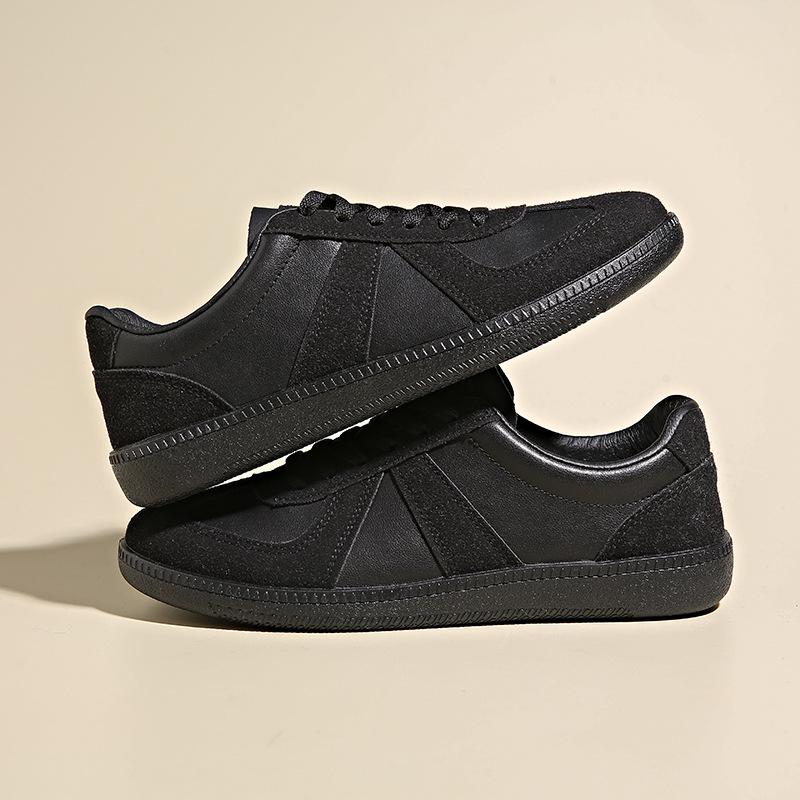 Vielseitige lässige kleine weiße Schuhe Damen Ins Trendy Vielseitige Damen Moral Trainingsschuhe Flachsohlige Straßenschuhe 40 schwarz von Joom DACH