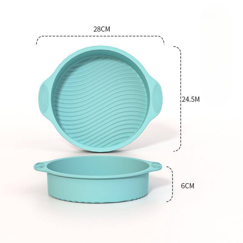 Vielseitiges Silikon-Kuchenform-Set, antihaftbeschichtet, flexibel und leicht zu reinigen – ofen-, mikrowellen- und gefriergeeignet YH432/150g grün von Joom DACH