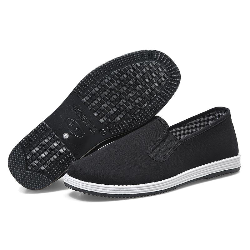 Vier Jahreszeiten Stoffschuhe Herren Arbeitsversicherungsschuhe Lässige Slip-On Laufschuhe Autofahrerschuhe Rutschfeste Verschleißfeste Herren Stoffschuhe 45 von Joom DACH