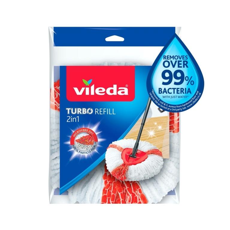 Vileda Turbo 2 in 1 Moppkopf One Size weiß/rot von Joom DACH