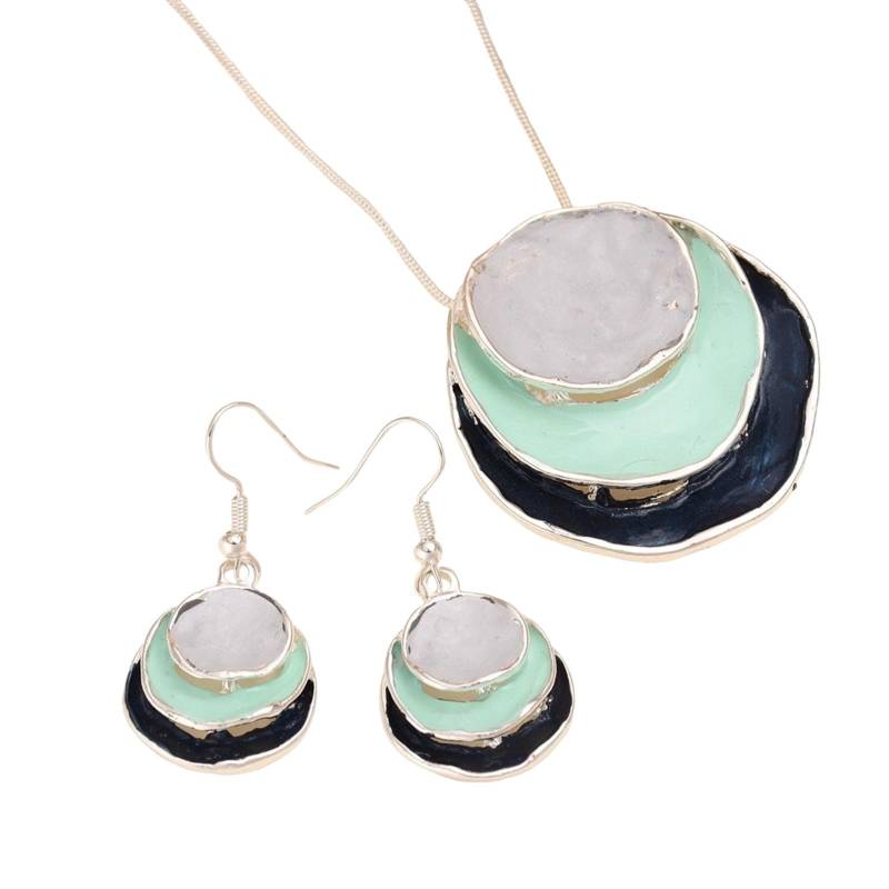 Vintage Blumenschmuckset Eleganter Brautschmuck Modeschmuck für Hals und Ohren Geeignet zum Kombinieren mit verschiedenen Outfits 3 von Joom DACH