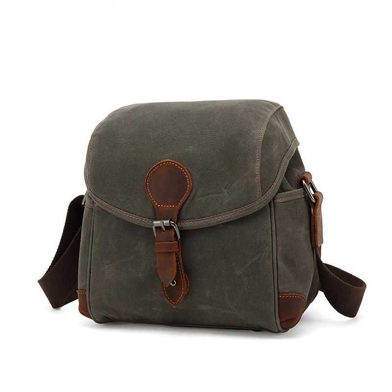 Vintage Canvas Umhängetasche Wasserdichte Kamera Herren Vorhaut Crossbody Kameratasche Tote von Joom DACH