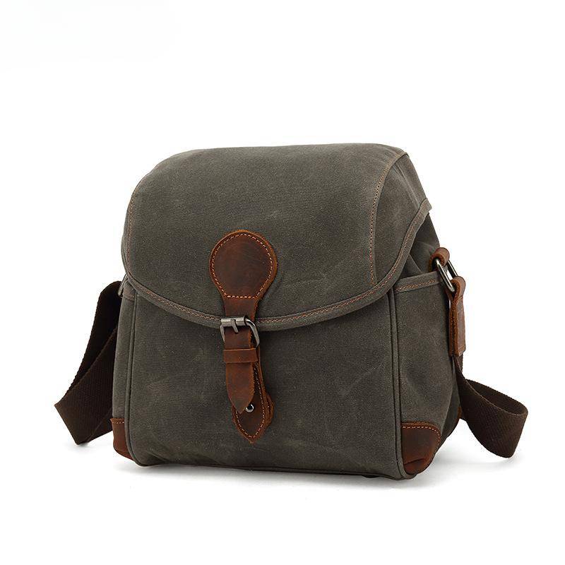 Vintage Canvas Umhängetasche Wasserdichte Kamera Herren Vorhaut Crossbody Kameratasche Tote von Joom DACH