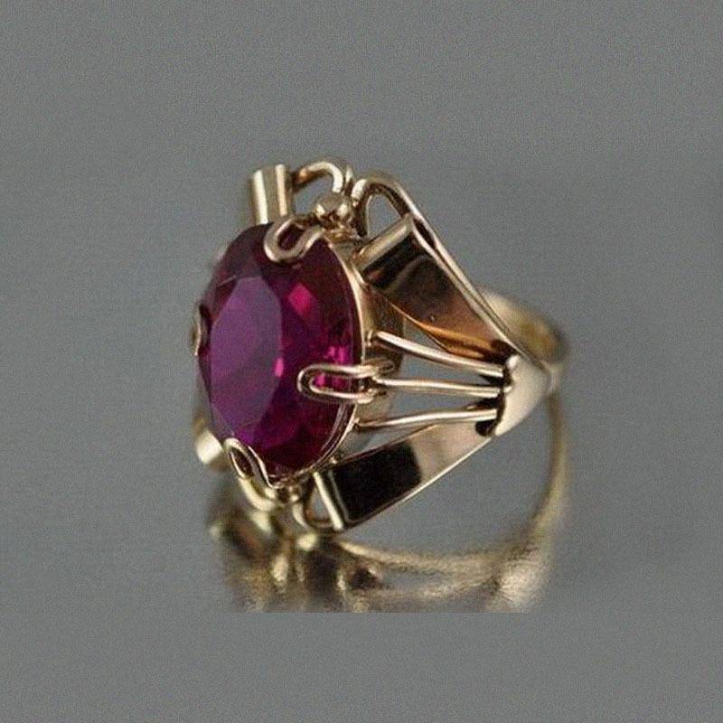 Vintage Geometrischer Roségoldring für Damen Braut Ehering Verlobungsring Schmuckgeschenk MIT 8 von Joom DACH