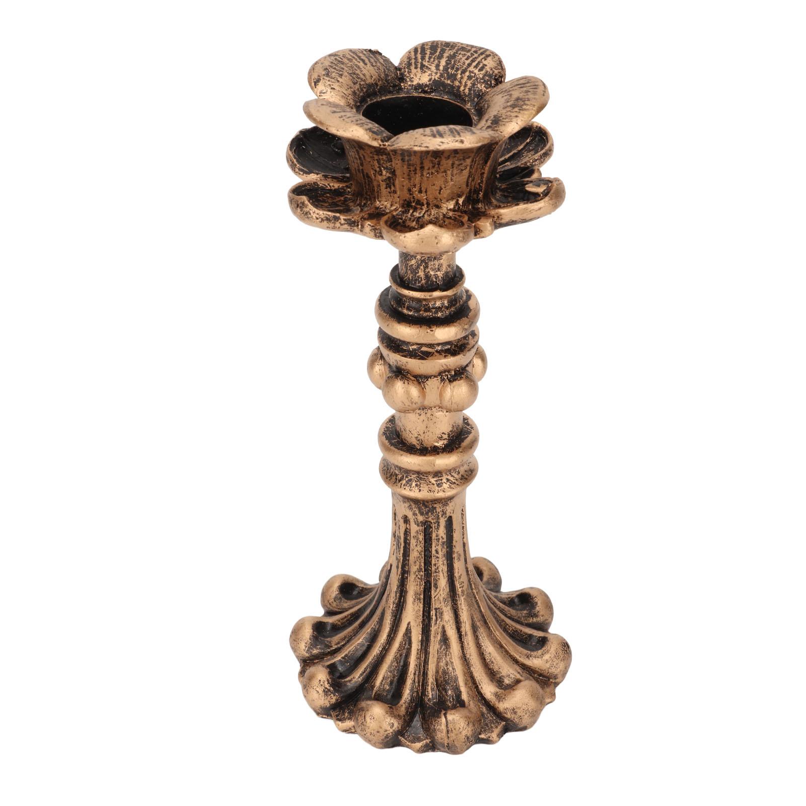 Vintage Geschnitzter Kerzenhalter Wunderschön Geschnitzter Bronze Säulenkerzenhalter für Hochzeit Geburtstag von Joom DACH