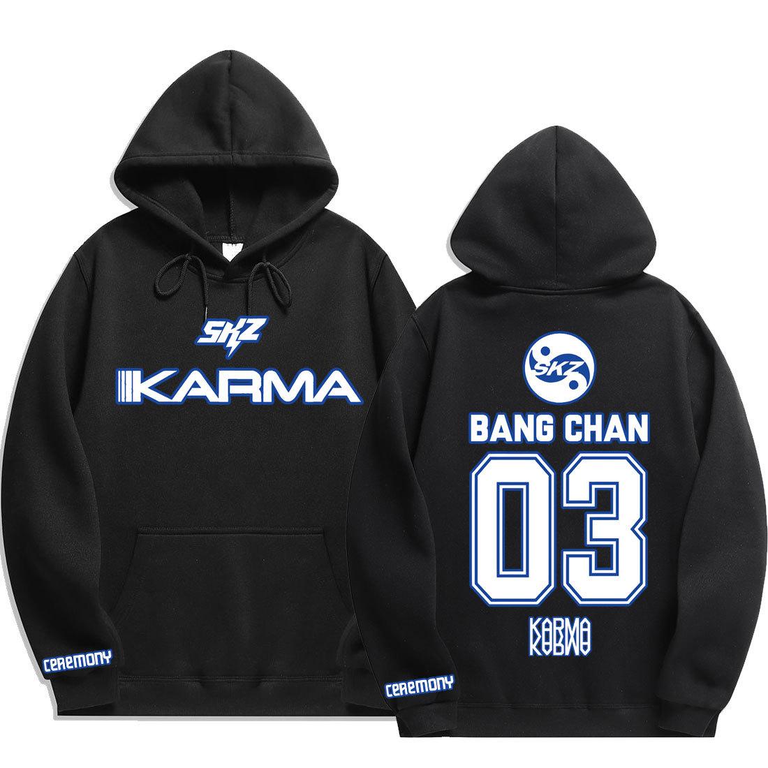 Vintage Grafikdruck Stray Kids Hoodie Damen Herren Lässig Hip Hop Streetwear Langarm Fleece Pullover Unisex Sweatshirts M von Joom DACH